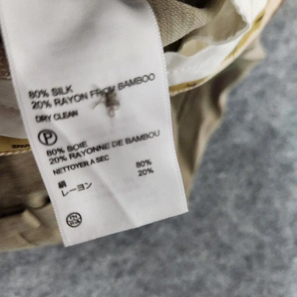 Tommy Bahama Silk Bamboo Pants Men‎ 38x30 Khaki Straight Leg Flat Front Beach